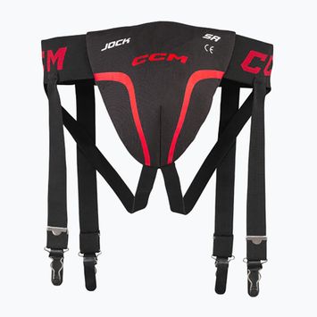 CCM Kinder Suspensorium Jock Combo JR schwarz/rot