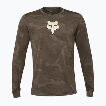 Herren Radfahren Longsleeve Fox Racing Ranger Tru Dri Schmutz braun