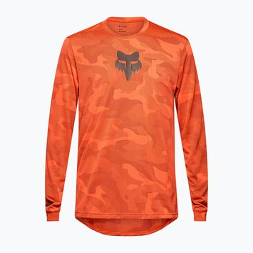 Herren Radfahren Longsleeve Fox Racing Ranger Tru Dri blutorange