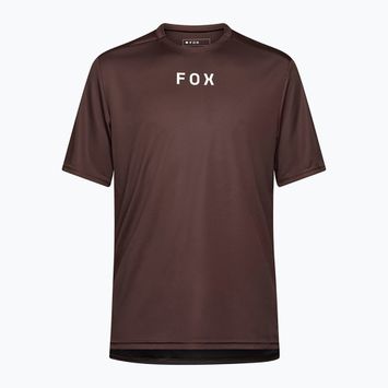Fox Racing Ranger Wortmarke Männer Radfahren Trikot Kakao braun