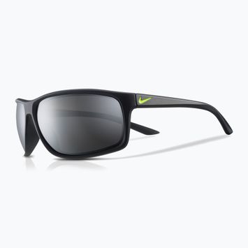 Nike Adrenaline Herren Sonnenbrille matt schwarz/grau mit Silberspiegel