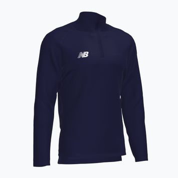 Herren Fußball Sweatshirt New Balance Training 1/4 Zip gestrickt marineblau NBEMT9035
