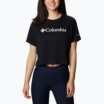 Columbia North Cascades Cropped Damen-Trekking-Shirt schwarz 1930051011