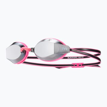 TYR Kinderschwimmbrille Blackops 140 Ev Racing Verspiegelt silber/ rosa/ schwarz