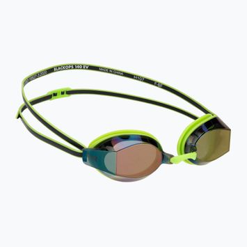 Schwimmbrille TYR Blackops 140 Ev Racing Mirrored bright green/black