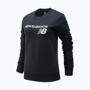 Damen New Balance Classic Core Fleece Crew Sweatshirt schwarz
