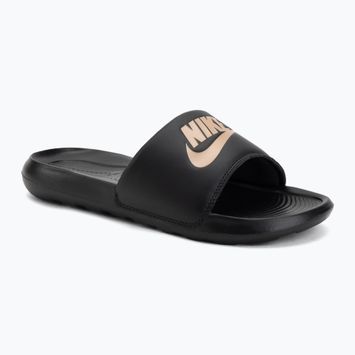 Damenbadelatschen Nike Victori One Slide black/black/metallic red bronze