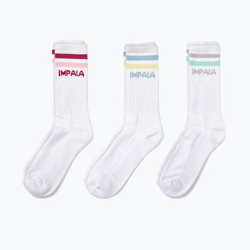 Socken IMPALA Stripe 3 paar weiß IM787