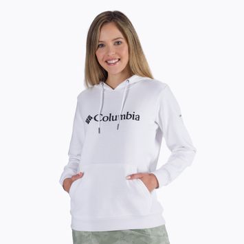 Damen-Trekking-Sweatshirt Columbia Logo weiß 1895751