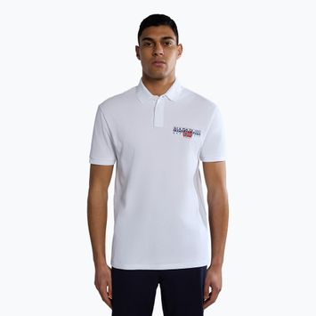 Herren Napapijri E-Aylmer hellweißes Poloshirt