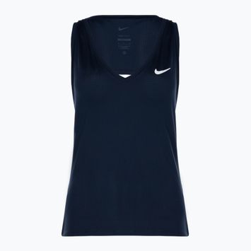 Damen Tennis-Tank-Top Nike Court Dri-Fit Victory Tank Obsidian/Weiß/Weiß