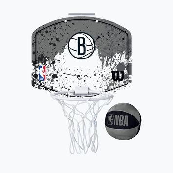 Wilson NBA Team Mini Hoop Brooklyn Nets Basketball Set schwarz