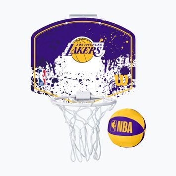 Wilson NBA Team Mini Hoop Los Angeles Lakers Basketball Set