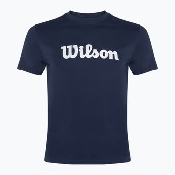 Tennis-Shirt Herren Wilson Team Graphic classic navy script