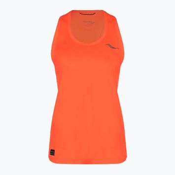 Lauf Tank Top Damen Saucony Stopwatch Singlet vizi red