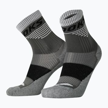 Brooks High Point Crew Socken asphalt/schwarz