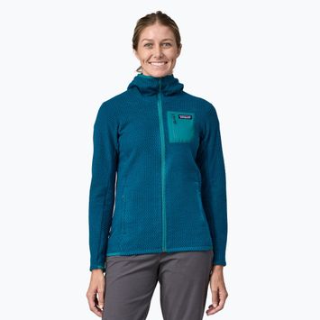 Damen Patagonia R1 Air Full-Zip Trekking Sweatshirt lagom blau