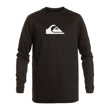 Herren Quiksilver Solid Streak Schwimmen Longsleeve schwarz