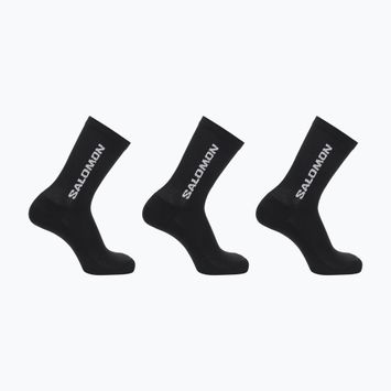 Salomon Everyday Crew 3 Paar Trekkingsocken schwarz/schwarz/schwarz