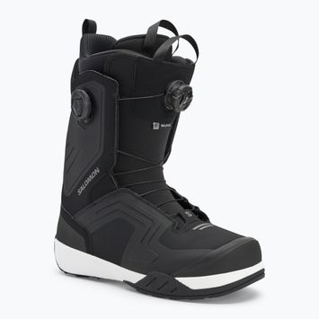 Herren Snowboardschuhe Salomon Dialogue Dual Boa schwarz/schwarz/weiß