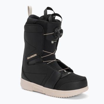 Herren Snowboard Boots Salomon Faction Boa schwarz/schwarz /rainy day