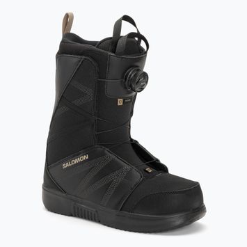 Herren Snowboard Boots Salomon Titan Boa schwarz/schwarz/roasted cashew