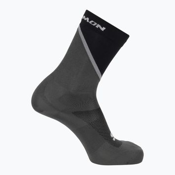 Laufsocken Salomon Pulse Crew black/ monument/ magnet