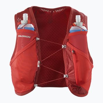 Salomon Active Skin 4 Set rot dahlia/hoch Risiko laufen Weste