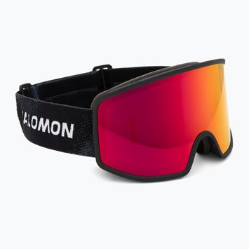 Skibrille Salomon Sentry Pro OTG Sigma black/poppy red