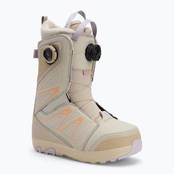 Snowboardschuhe Damen Salomon Ivy Boa SJ Boa W cream/peach fuzz/orchid petal