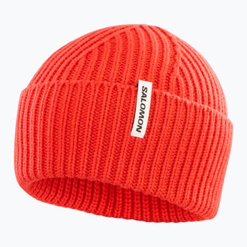 Salomon Snowbird Kirsche Tomate Wintermütze