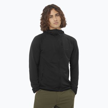 Herren-Trekkingjacke Salomon Sntial Lightwarm Hybrid tiefschwarz