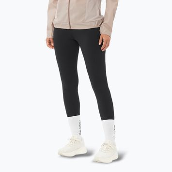 Laufleggings Damen Salomon SHAKEout Core 28" deep black