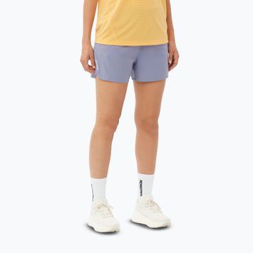 Laufshorts Damen Salomon SHAKEout Core 4" blue granite