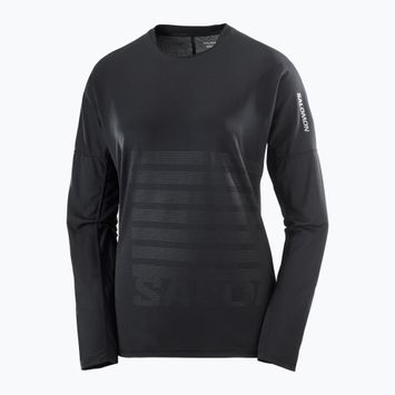 Lauf Longsleeve Herren Salomon Sense Aero Tee GFX deep black/black
