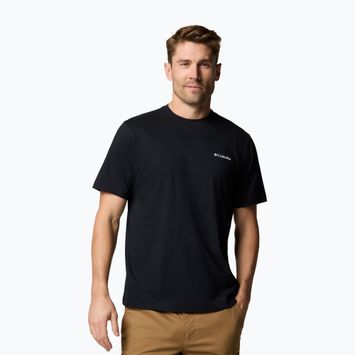 Shirt Herren Columbia Kettle River Back Graphic Tee black/trailgui