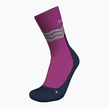 Trekking Socken Herren icebreaker Merino Hike+ Medium Crew Across the Peaks passion