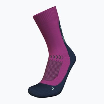 Trekking Socken Herren icebreaker Merino Hike+ Light Crew IB Solar passion/royal navy/mint