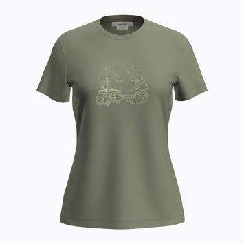 Trekking Shirt Damen icebreaker Merino 150 Tech Lite SS Tee Van Camp lichen