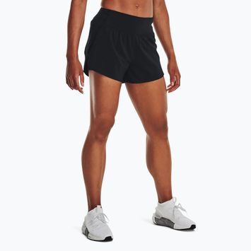 Under Armour Flex Woven 2in1 Damen Trainingsshorts schwarz/schwarz