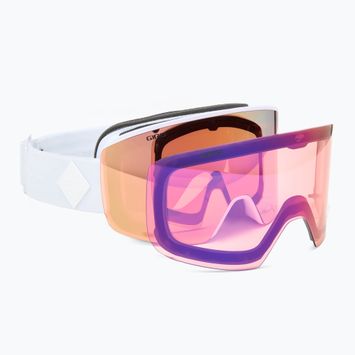 Skibrille Damen Giro Ella white bliss/Rosa gold/infrared