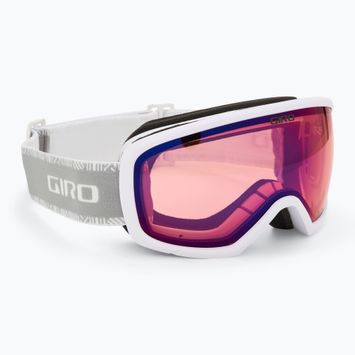 Skibrille Damen Giro Millie white&grey chute/infrared