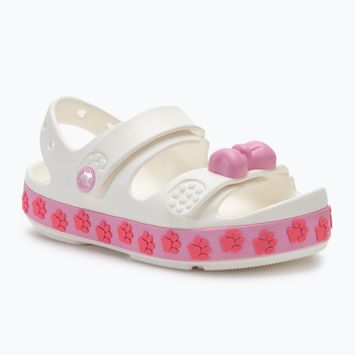 Crocs Crocband Cruiser Pet Kinder Sandalen weiß/rosa Tweed