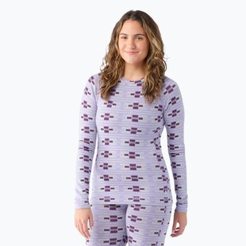 Women's Smartwool Merino 250 Baselayer Crew Boxed Thermo-Longsleeve violett flirt with me