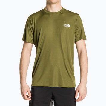 Herren Trainings-T-Shirt The North Face Reaxion Red Box Wald-Olive