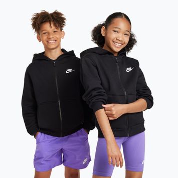 Kinder-Sweatshirt Nike Sportswear Club Fleece black/white