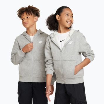 Kinder-Sweatshirt Nike Sportswear Club Fleece dark grey heather/base grey/white