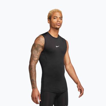 Herren Tanktop Nike Pro Dri-Fit Tight Fitness black/white