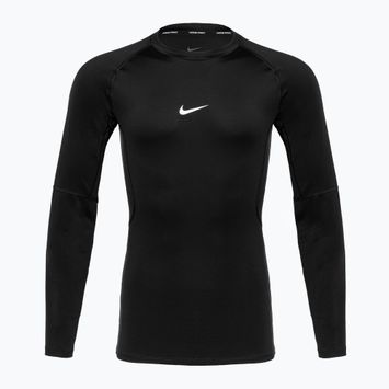 Herren Nike Pro Dri-Fit Tight Fitness-Langarmshirt schwarz/weiss