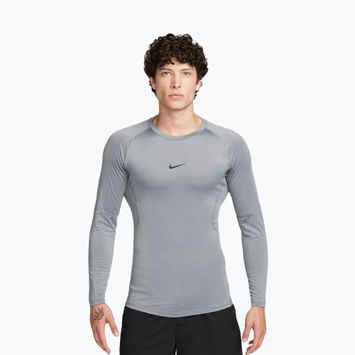 Herren-Trainings-Longsleeve Nike Pro Dri-Fit Tight Fitness smoke grey/black